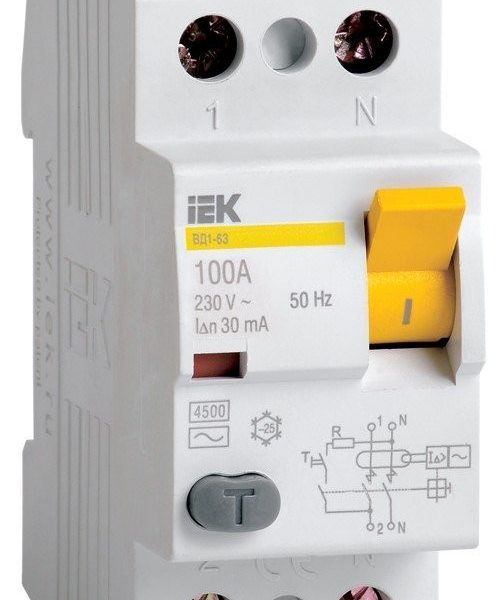 ВД1-63 2Р 16А 30 мА (MDV10-2-016-030): Автоматический выключатель дифференциальный (УЗО)