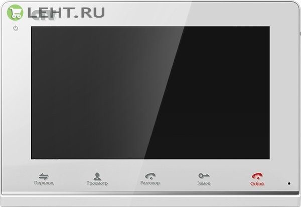 CTV-M3700 (цвет белый): Монитор домофона цветной с функцией «свободные руки»