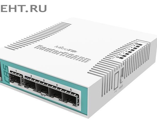CRS106-1C-5S: Неуправляемый коммутатор 5-портовый Gigabit Ethernet