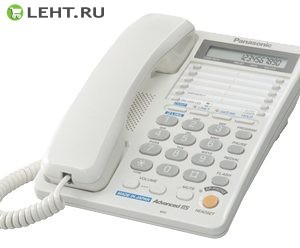 KX-TS2368RU - двухлинейный проводной телефон Panasonic c ЖК-дисплеем