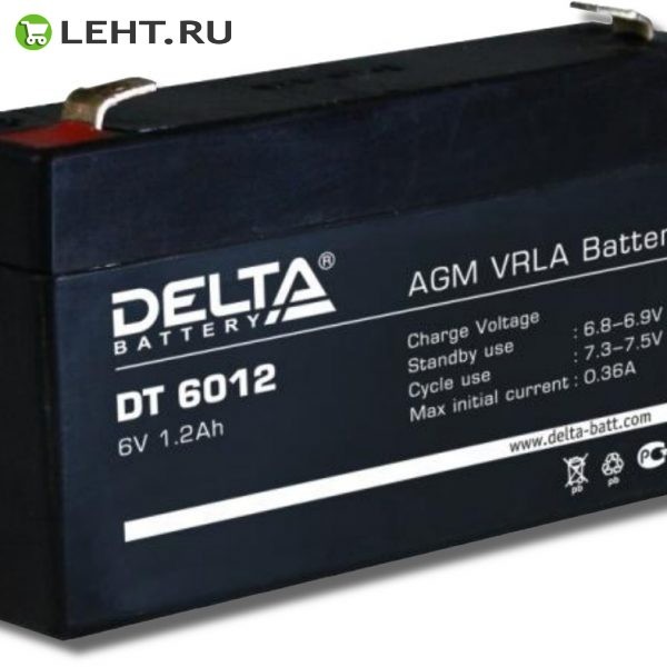 Delta DT 6012: Аккумулятор герметичный свинцово-кислотный