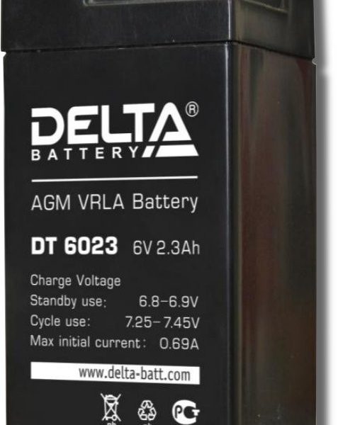 Delta DT 6023: Аккумулятор герметичный свинцово-кислотный