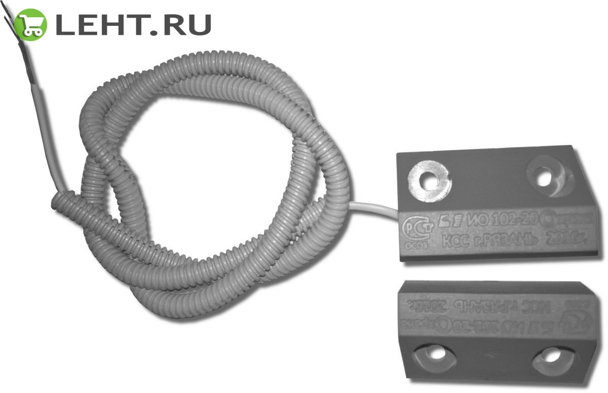 ИО 102-20 Б2П (1): Извещатель охранный точечный магнитоконтактный, кабель без защитного рукава
