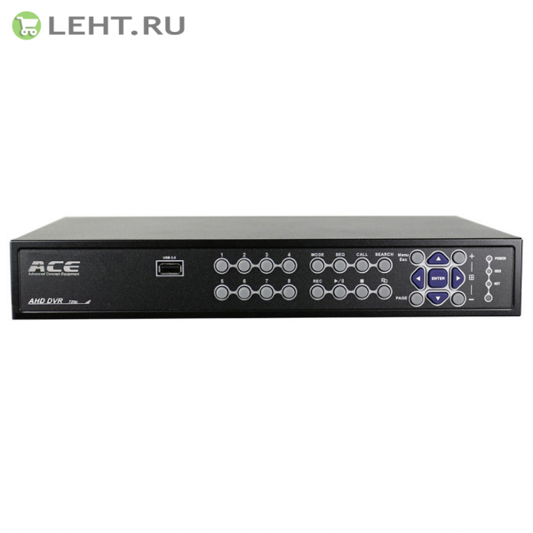 ACE DA-1800T: Видеорегистратор AHD 8-канальный