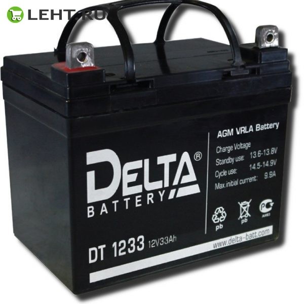 Delta DT 1233: Аккумулятор герметичный свинцово-кислотный