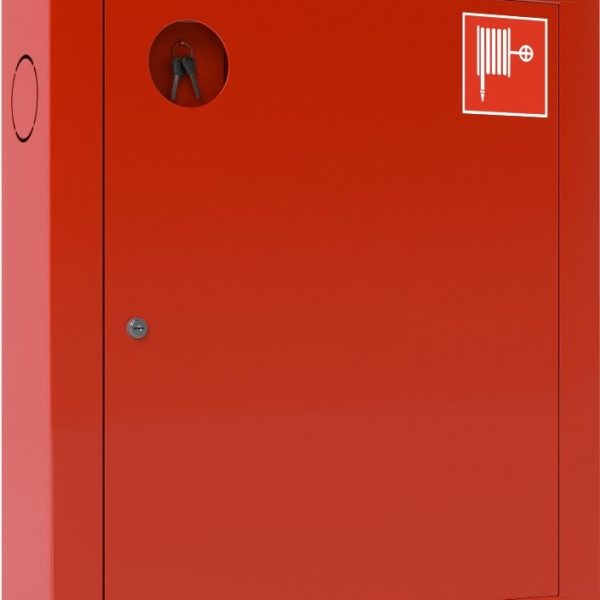 Ш-ПК-001ВЗК (ПК-310 ВЗК) лев.: Шкаф пожарный встроенный закрытый красный