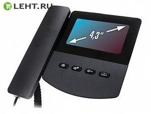 QM-433C_EXEL (черный): Монитор домофона цветной