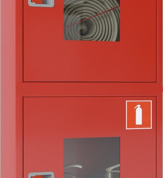 Ш-ПК-О-003НОК (ПК-320НОК): Шкаф пожарный навесной со стеклом красный