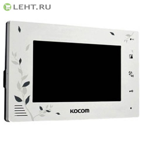 KCV-A374LE (белый): Монитор видеодомофона цветной с функцией «свободные руки»