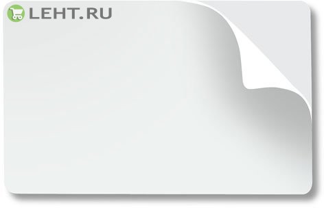 FARGO 81759: Наклейка самоклеющаяся UltraCard, CR-79, Белая, 10mil (0,25 мм)