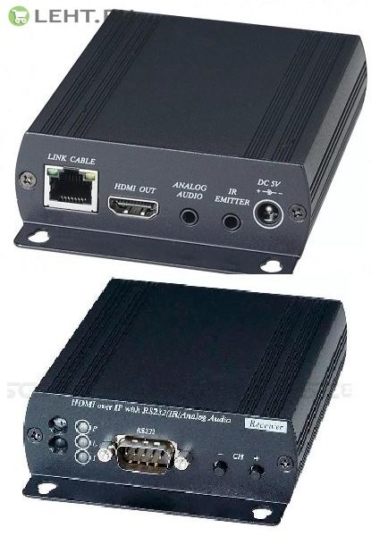HE05BR: Приемник HDMI, RS232, аудио и ИК-сигналов