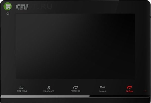 CTV-M3700 (цвет черный): Монитор домофона цветной с функцией «свободные руки»