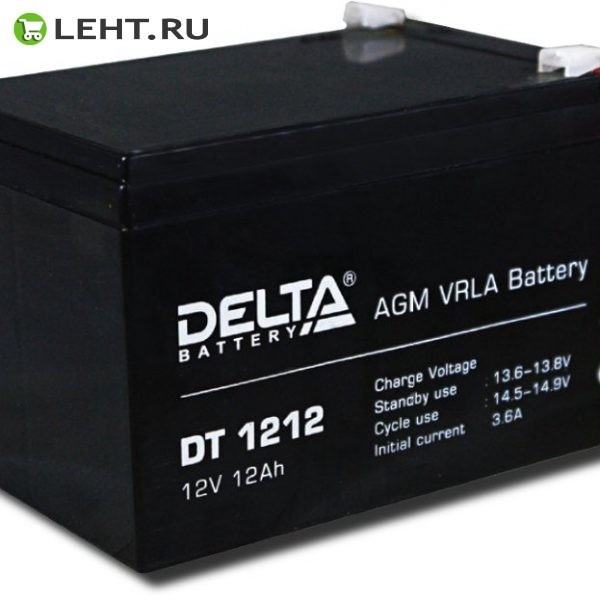 Delta DT 1212: Аккумулятор герметичный свинцово-кислотный