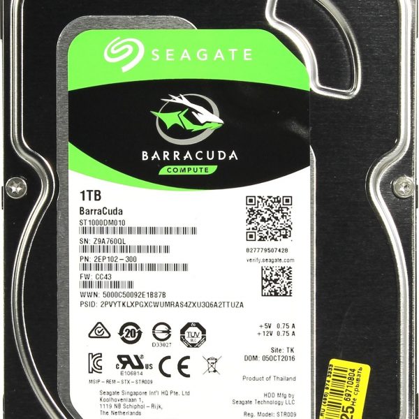 HDD 1000 GB (1 TB) SATA-III Barracuda (ST1000DM010): Жесткий диск (HDD)