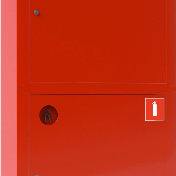 Ш-ПК-О-003ВЗК (ПК-320 ВЗК) лев.: Шкаф пожарный встроенный закрытый красный