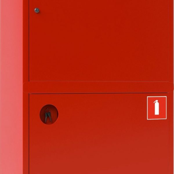 Ш-ПК-О-003НЗК (ПК-320НЗК) лев.: Шкаф пожарный навесной закрытый красный