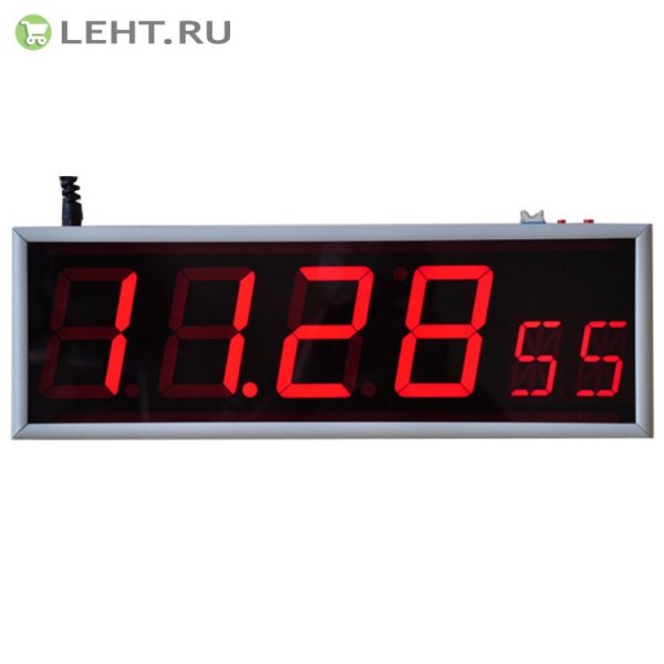 Часы цифровые офисные "Пояс-6" (красное свечение)
