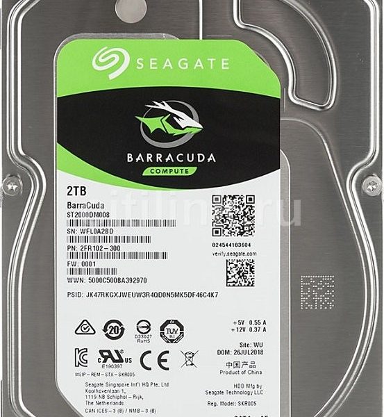 HDD 2000 GB (2 TB) SATA-III Barracuda (ST2000DM008): Жесткий диск (HDD)
