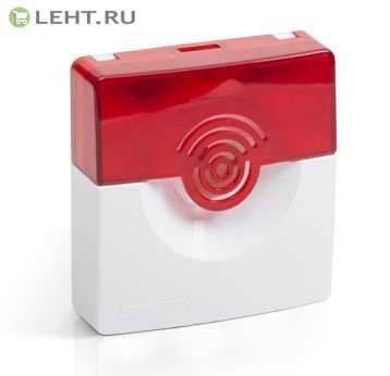 ОПОП 124-7, 24 В (корпус бело-красный): Оповещатель охранно-пожарный комбинированный свето-звуковой
