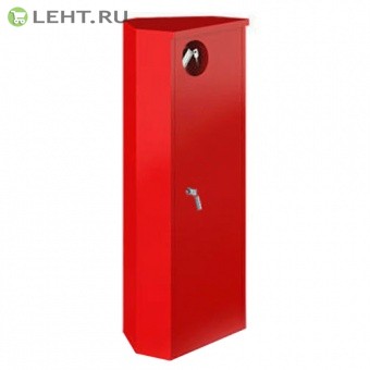 Шкаф для огнетушителей ШПО-106 Закрытый угловой (Красный)