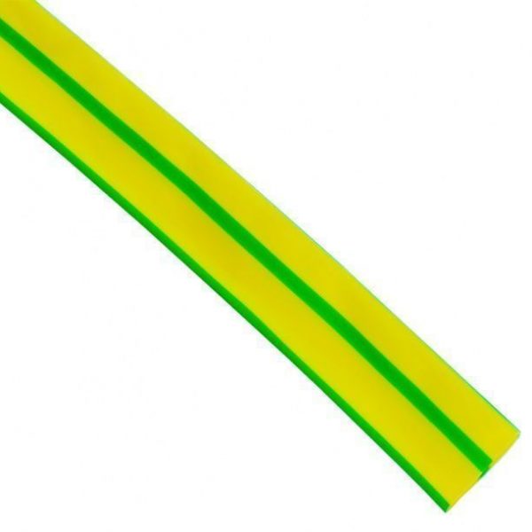 Трубка термоусаживаемая ТУТ 10/5 жёлто-зелёный