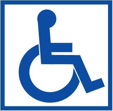 Доступность для инвалидов в креслах-колясках (200х200мм): Табличка с пиктограммой