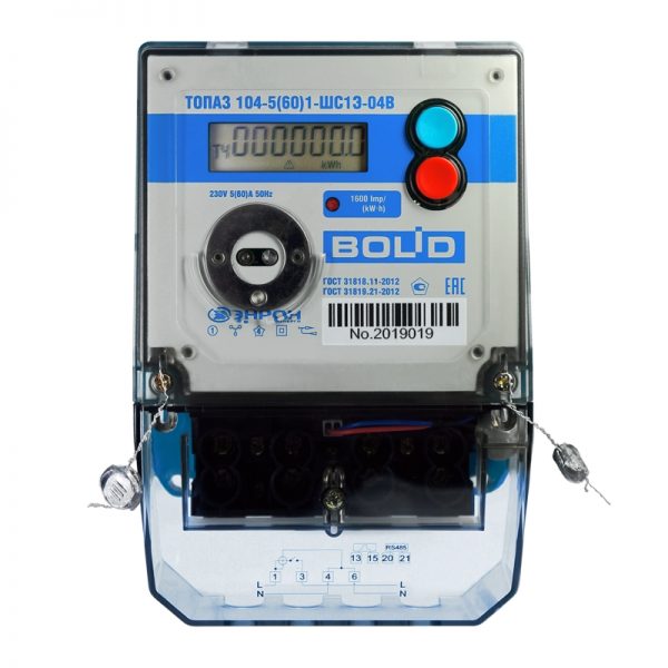 BOLID-Топаз-104-5(60): Электросчетчик многотарифный