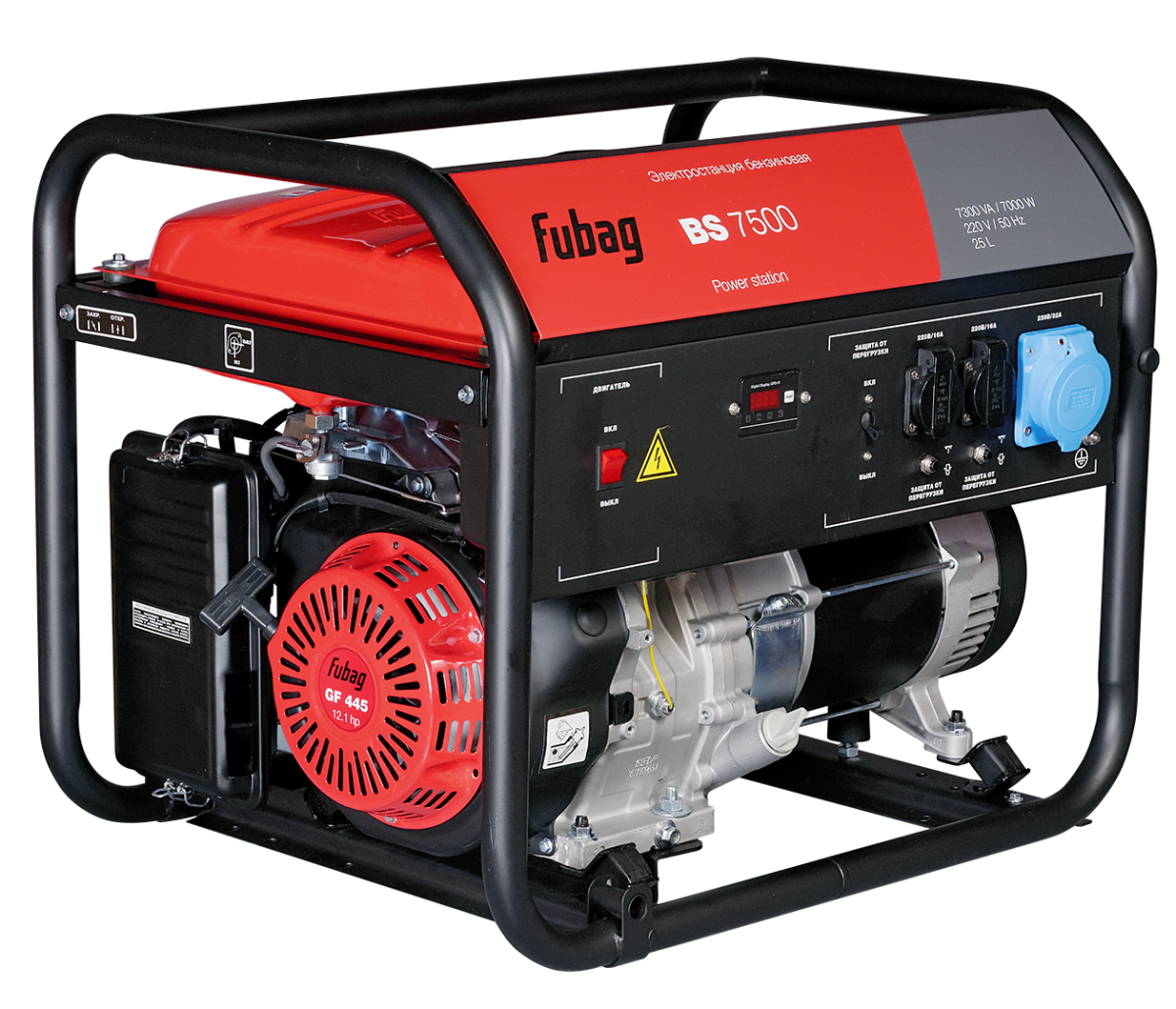 Бензиновый генератор FUBAG BS 7500 7 кВт 220 В