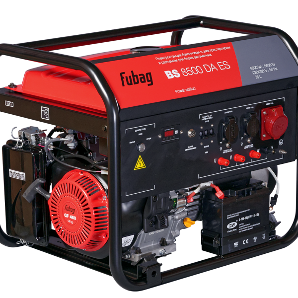 Бензиновый генератор FUBAG BS 8500 DA ES 6,4 кВт 220/380 В