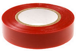 Изолента красная ПВХ 19х25 (09-2204): Лента изоляционная