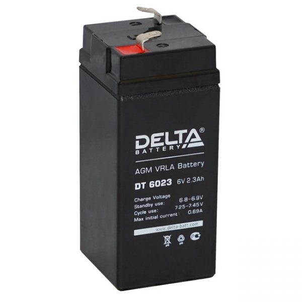 DT-6023 Delta Аккумулятор 6 В, 2.3 А/ч