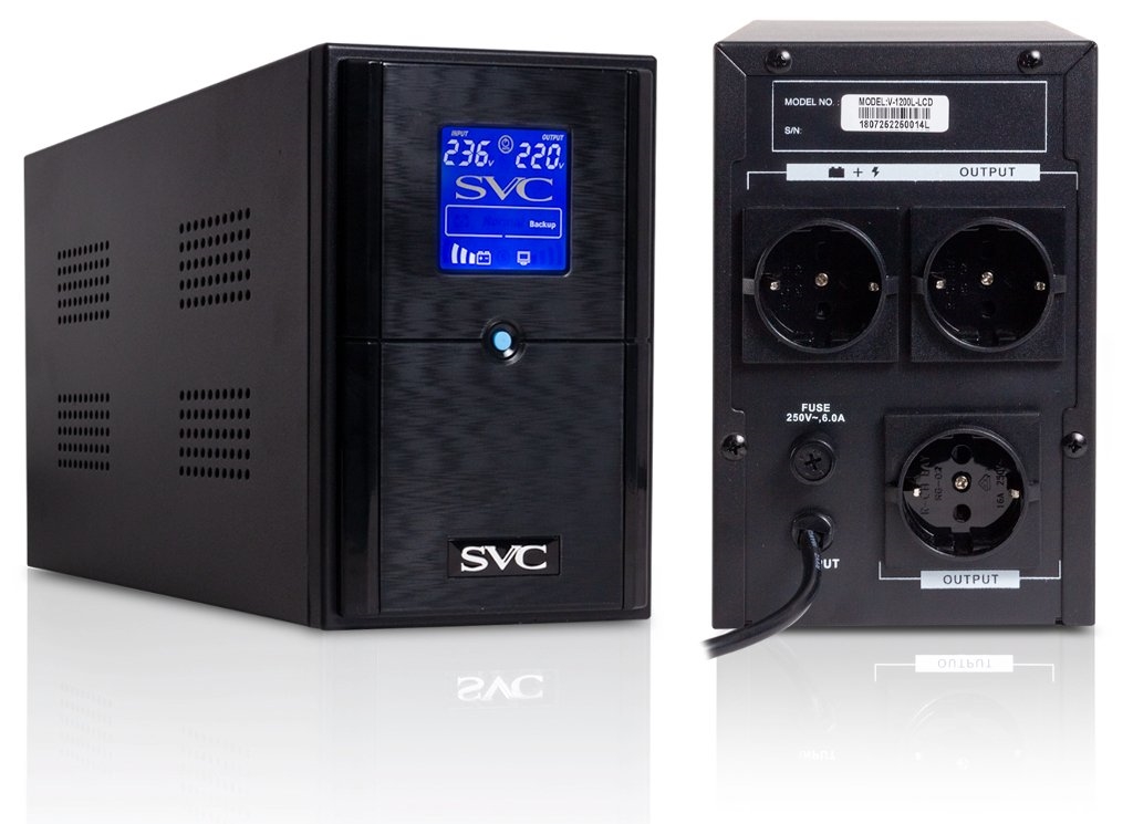 SVC V-1200-L-LCD: Источник бесперебойного питания