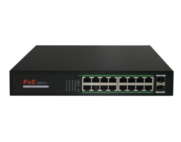 CO-SWP16GFv2: Коммутатор 16-портовый Gigabit Ethernet с PoE