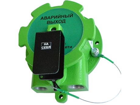 Спектрон-535-Exd-Н-УДП-03 "Аварийный выход" (цвет корпуса зеленый): Устройство дистанционного пуска взрывозащищенное