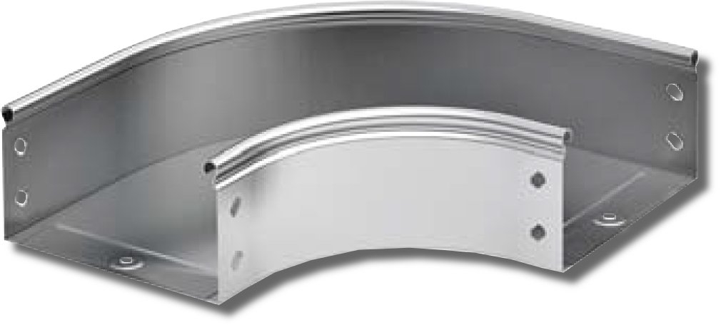 Угол CPO 90 горизонтальный 90° 300х50 (36005K): Угол горизонтальный в комплекте с крепежными элементами и соединительными пластинами, необходимыми для монтажа