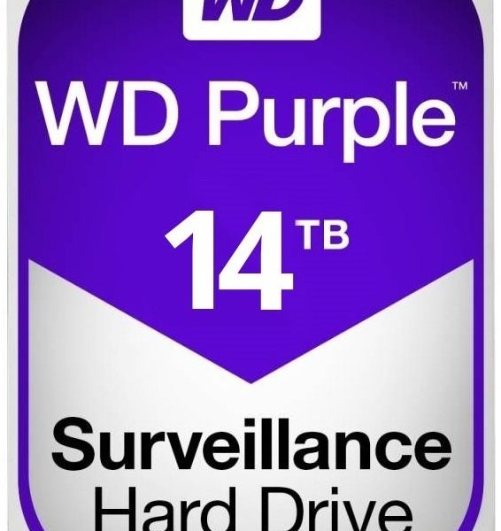HDD 14000 GB (14 TB) SATA-III Purple (WD140PURZ): Жесткий диск (HDD) для видеонаблюдения