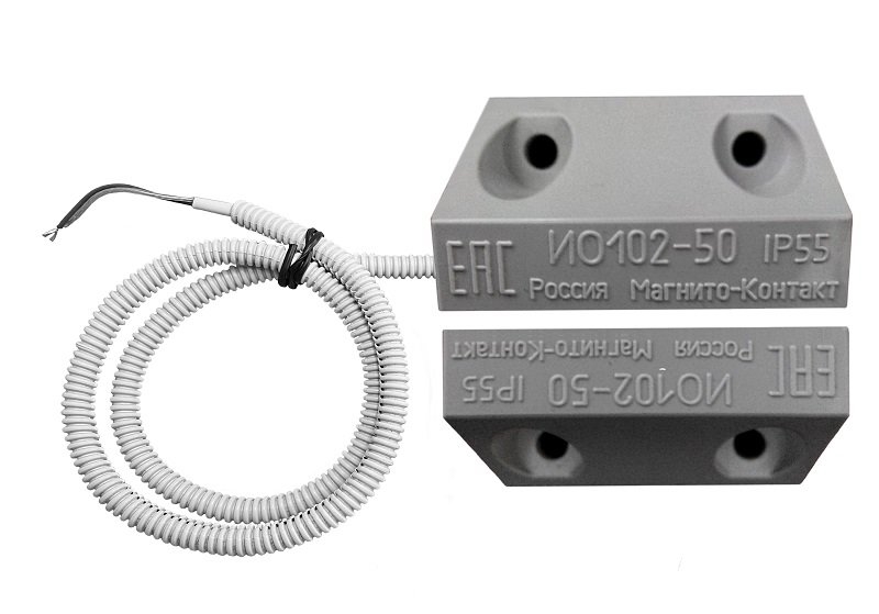 ИО 102-50 Б2П (2) (серый): Извещатель охранный точечный магнитоконтактный, кабель в пластмассовом рукаве